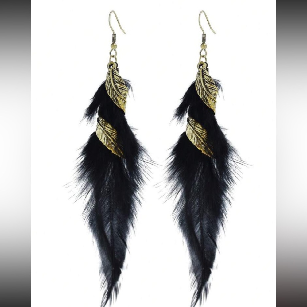 New Bohemian Feather Earrings